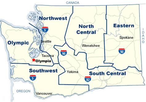 Wsdot Olympic Region Map