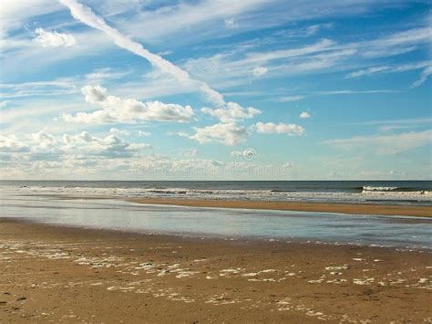 Beach in Deauville, France stock photo. Image of space - 108356494