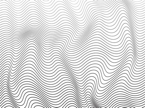 Abstract stripe background in black and white with wavy lines pattern 7437861 Vector Art at Vecteezy