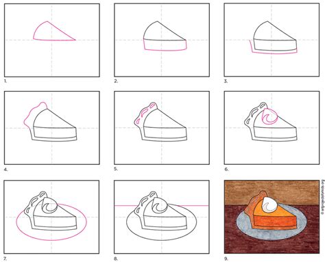 How to Draw Pumpkin Pie · Art Projects for Kids