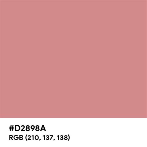 Vintage Rose color hex code is #D2898A