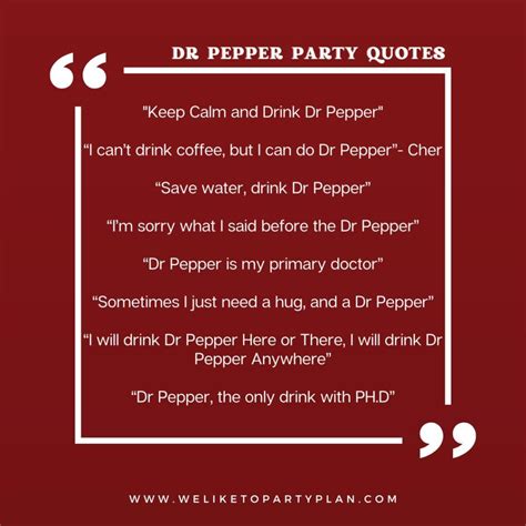 Dr Pepper Themed Birthday Party - We Like To Party Plan