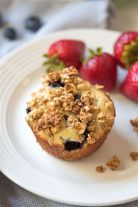 Blueberry Granola Crunch Muffins | Valerie's Kitchen