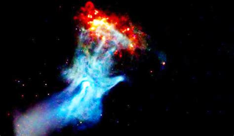 Scientia potentia est: NASA's Chandra Observatory photographed "The Hand of God"