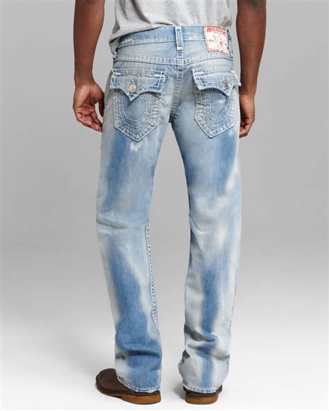 True Religion Jeans Ricky Super T Straight Fit in Hastings Pass in Blue for Men - Lyst