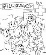 Printable Coloring Pictures Pharmacist Pages sketch template