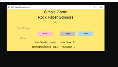 Rock Paper Scissor In GUI Python With Source Code - Source Code & Projects