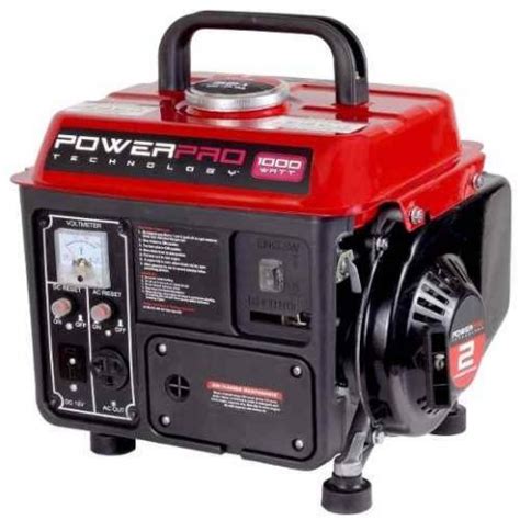 ⚡ Generador Portátil Rojo 1000 Watts Power Pro 56101