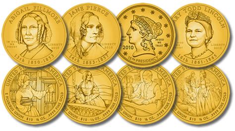 2010 First Spouse Gold Coin Design Images Revealed by US Mint | CoinNews