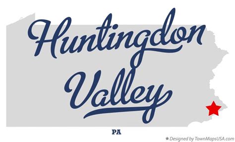 Map of Huntingdon Valley, PA, Pennsylvania