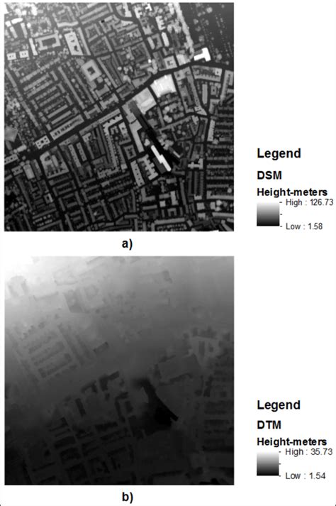 15: 1 meter resolution of digital surface model and digital terrain... | Download Scientific Diagram