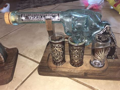 Tequila Gun bottle w shot Glasses Set for Sale in Elk Grove, CA - OfferUp