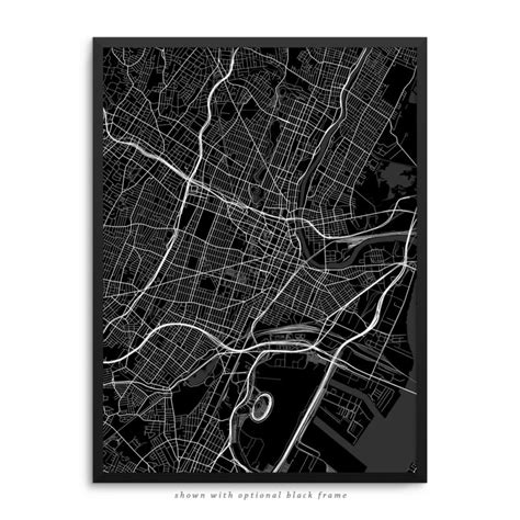 Newark New Jersey Poster – City Map Decor