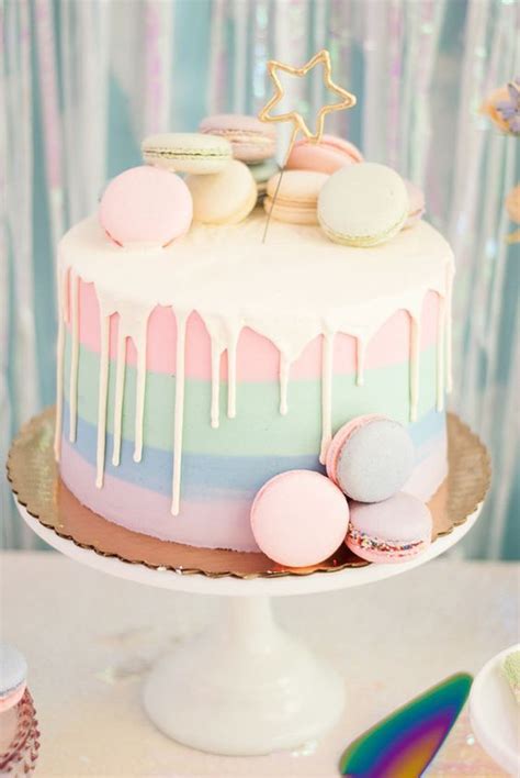 I should've got this cake for my girly pastel themed birthday! Comment ...