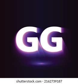 Neon Gg Logo Gaming Logo Game Stock Vector (Royalty Free) 2162739187 | Shutterstock