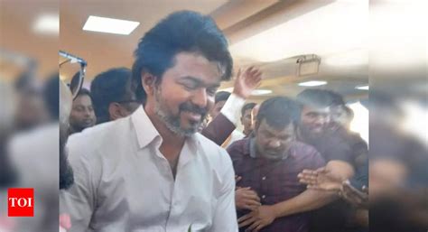 Spotted! Vijay attends a wedding reception in Chennai; pictures and videos go viral | Tamil ...