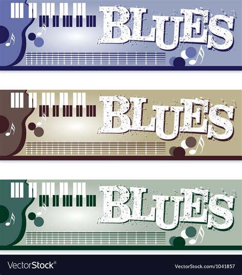 Blues Banners Royalty Free Vector Image - VectorStock