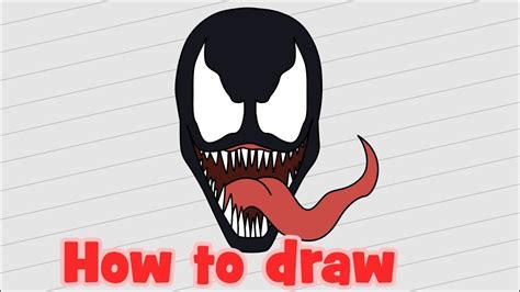 Venom Drawing Step By Step