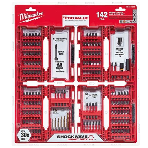 Milwaukee SHOCKWAVE PACKOUT Impact Screwdriver Bit Set, 44% OFF