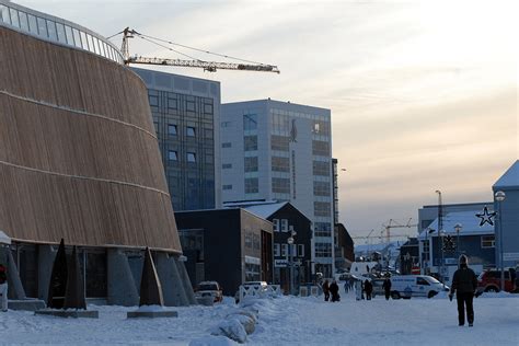 Downtown Nuuk, capital city of Greenland, population 18,000 : pics