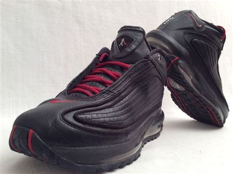 NIKE AIR KEN GRIFFEY JR G6 BASKETBALL SHOES SIZE 10 BLACK VARSITY RED ...