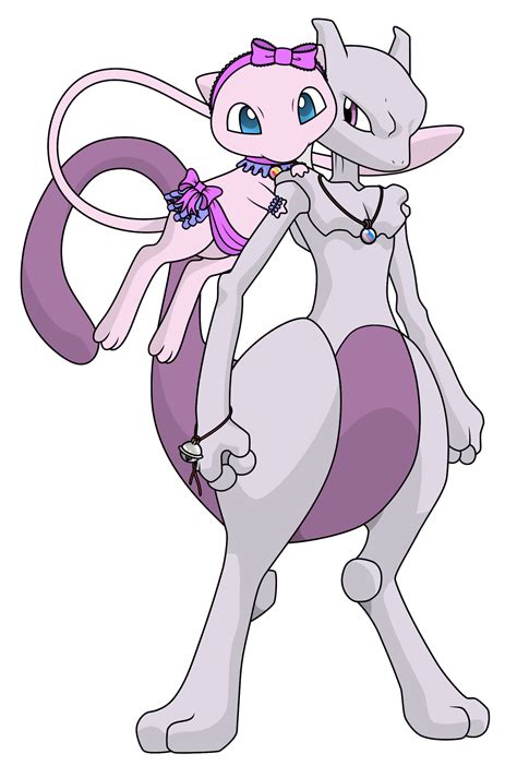 My Mew and Mewtwo by Reitanna-Seishin on DeviantArt