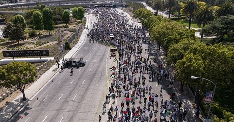 Experimentsfornewblog: ‘Free Palestine’ demonstrators block traffic in Los Angeles: 'Long live ...