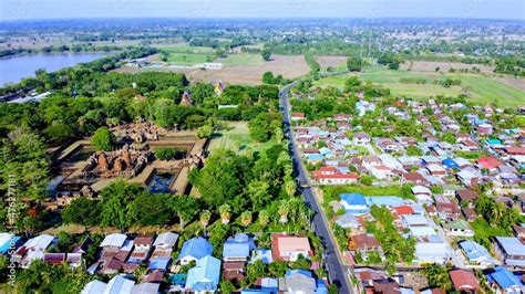 Top view city. Top view town. Top view Landscape. Stock Photo | Adobe Stock