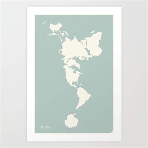 Dymaxion Map of the World Art Print by Brennan Letkeman | Society6