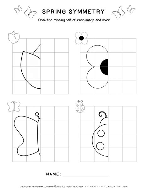 Spring - Symmetry Drawing | Planerium