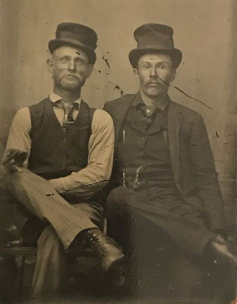 Virgil Earp on the right, Wyatt Earp on the left. On a Gem Tintype. Original image from the ...