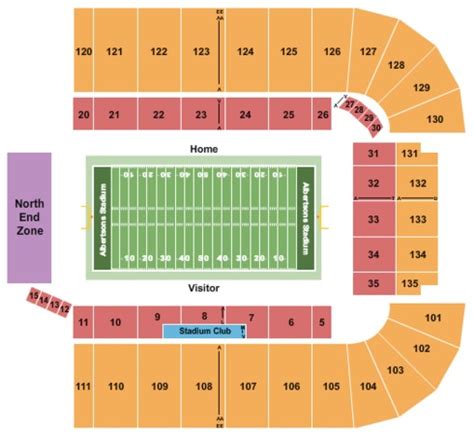 Albertsons Stadium Tickets in Boise Idaho, Albertsons Stadium Seating ...