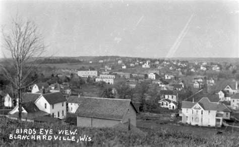 View from Hill of Blanchardville | Photograph | Wisconsin Historical ...