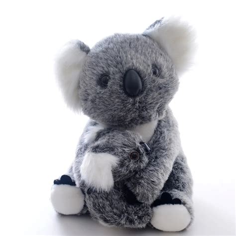 Plush Koala Hold Baby Toys Stuffed Simulation Animal Koala Dolls Gifts Animal for Kids ...