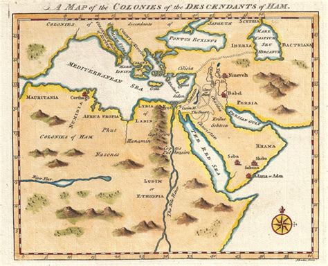 A Map of the Colonies of the Descendants of Ham: Geographicus Rare Antique Maps