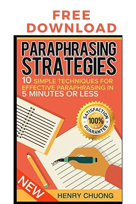 Paraphrasing Strategies 10 Simple Techniques For Effective Paraphrasing ...