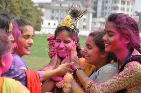 View Patna: Patna Women's College students celebrate Holi