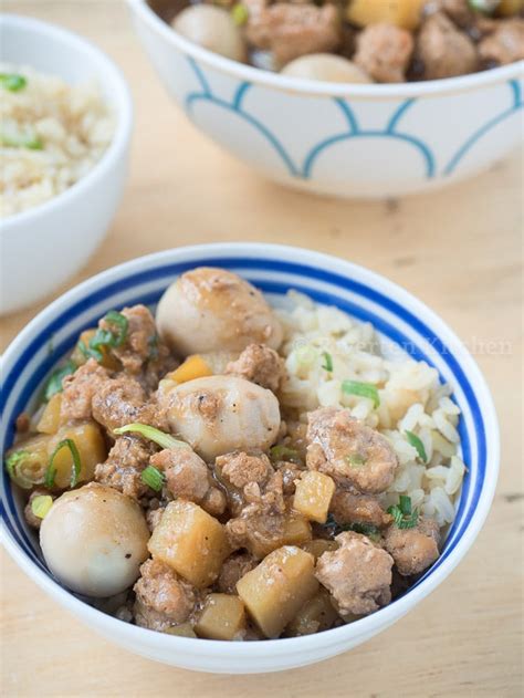 Pork Giniling with Potatoes and Quail Eggs - Riverten Kitchen