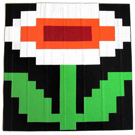 DT Pixel Art Fire Flower by DuckTape-Rose on DeviantArt