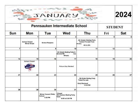 Intermediate School Calendar - News and Announcements