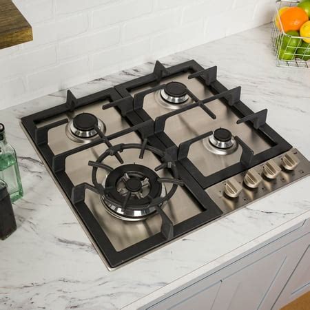 Magic Chef 24'" Built-In Gas Cooktop in Stainless Steel - Walmart.com ...