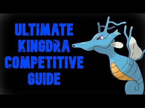 How To Use Swift Swim Kingdra!💦 VGC Competitive Kingdra Moveset Guide for Pokemon Sword and ...