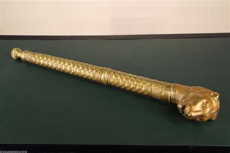 INDIAN CEREMONIAL MACE | Large antique CEREMONIAL MACE ornate hand ...