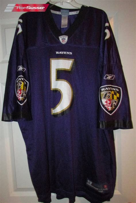 NFL Baltimore Ravens Joe Flacco #5 Replica Jersey by Reebok 5XL ...