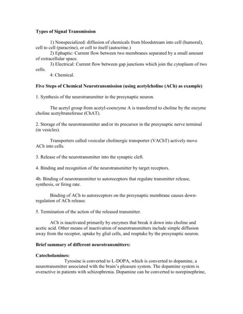 Types of Signal Transmission