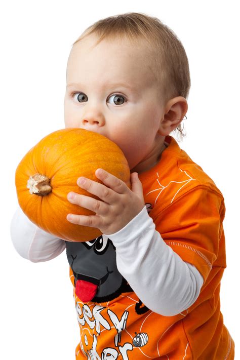 Boy And Pumpkin Free Stock Photo - Public Domain Pictures