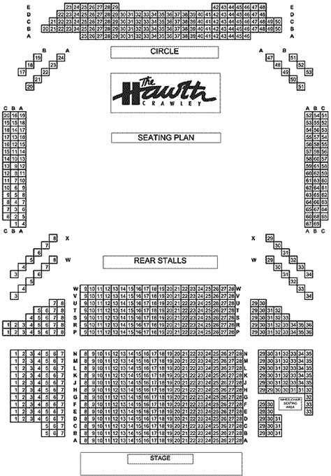 The Hawth, Crawley | Seating Plan, view the seating chart for the The Hawth