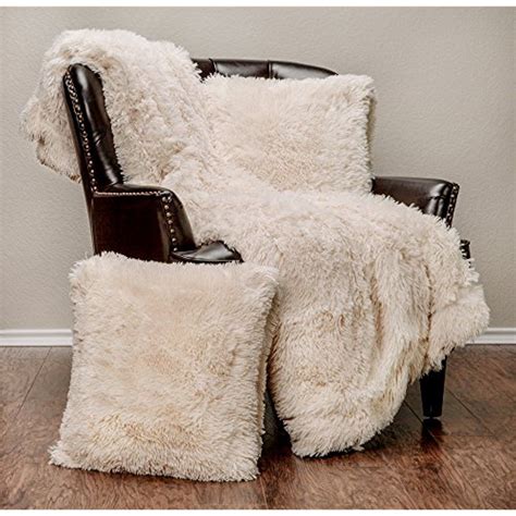Chanasya Super Soft Long Shaggy Chic Fuzzy Fur Faux Fur Warm Elegant Cozy With Fluffy Sherpa ...
