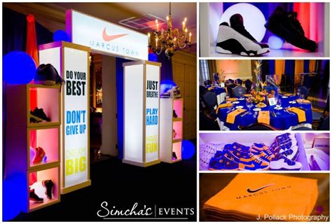 Sneaker Inspired Bar Mitzvah. "Marcus Town" | Bar mitzvah decorations, Bar mitzvah centerpieces ...