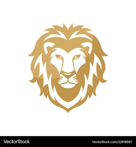 Lion logo design inspiration Royalty Free Vector Image